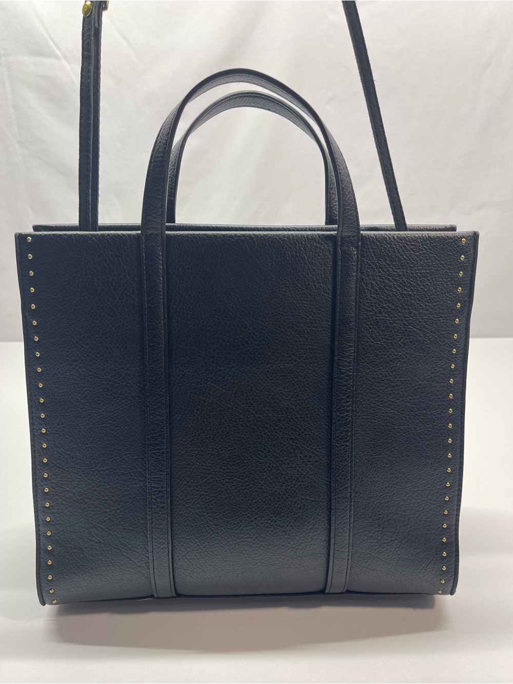 Style & Co Black Medium Boxy Tote Purse Sku#0108